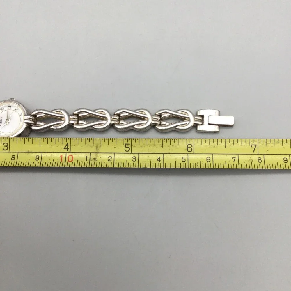 Anne Klein II Womens Watch 19mm White Dial Silver Tone Bracelet New Battery 6.5